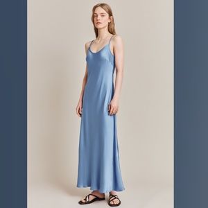 Joelle Satin Midi Dress